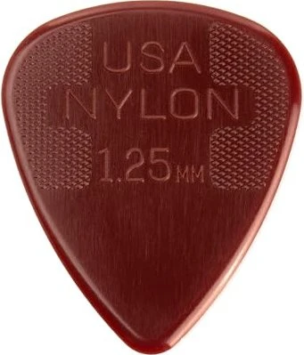 Dunlop Nylon Standard Pick, 1.25mm, 72-Pack