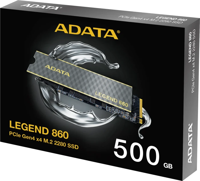ADATA LEGEND 860 500GB, M.2 2280 / M-Key / PCIe 4.0 x4, Kühlkörper