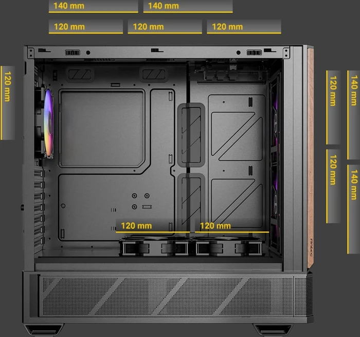 Antec P30 ARGB, Glasfenster