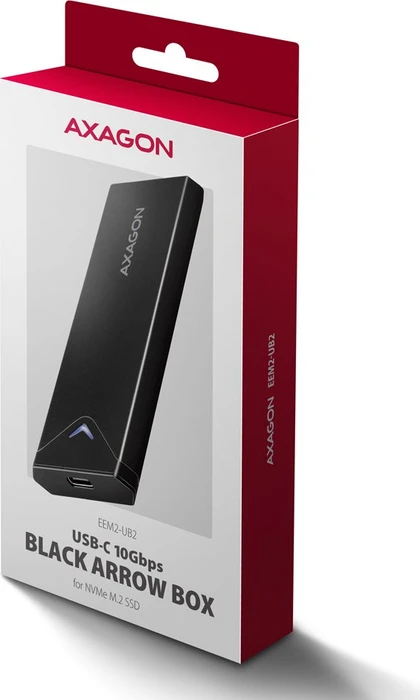 Axagon M.2 Festplattengehäuse, M.2 PCIe, USB-C 3.1