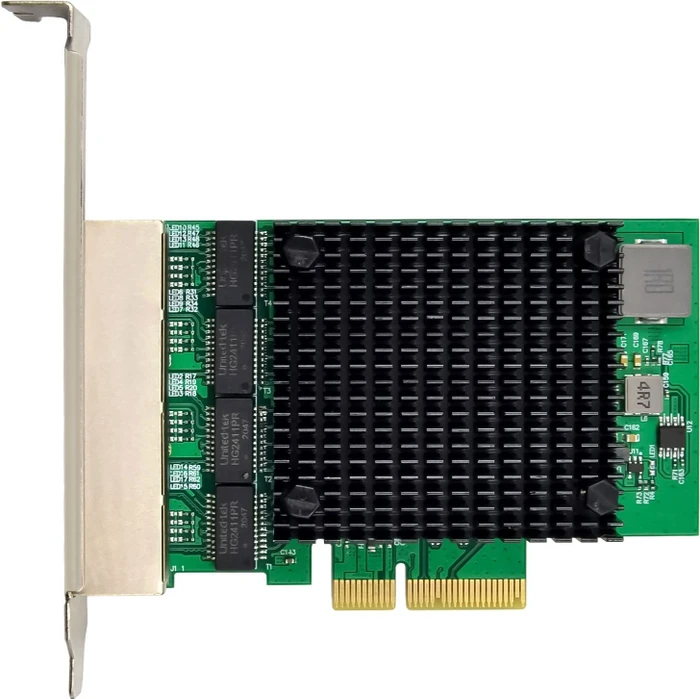 InLine 2.5G LAN-Adapter, 4x RJ-45, PCIe 2.1 x4