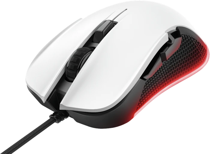 Trust Gaming GXT 922W YBAR RGB Gaming Mouse weiß/schwarz, USB