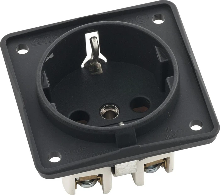 Berker Integro FLOW Steckdose SCHUKO, anthrazit matt