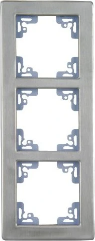 uniTEC MELBOURNE Serie 706 Abdeckrahmen 3-fach, edelstahl