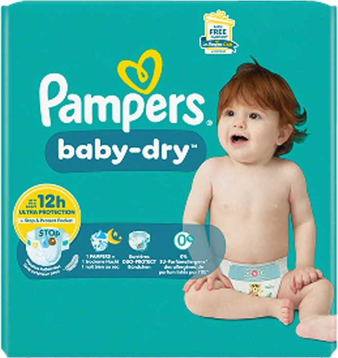 Pampers Baby-Dry Gr.4 Einwegwindel, 9-14kg, 204 Stück
