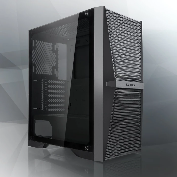 Raijintek Silenos MS Pro, schwarz, Glasfenster