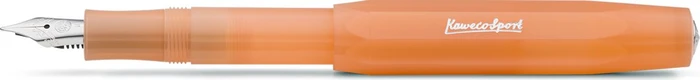 Kaweco Frosted Sport soft mandarin transparent, rechte Hand, breit