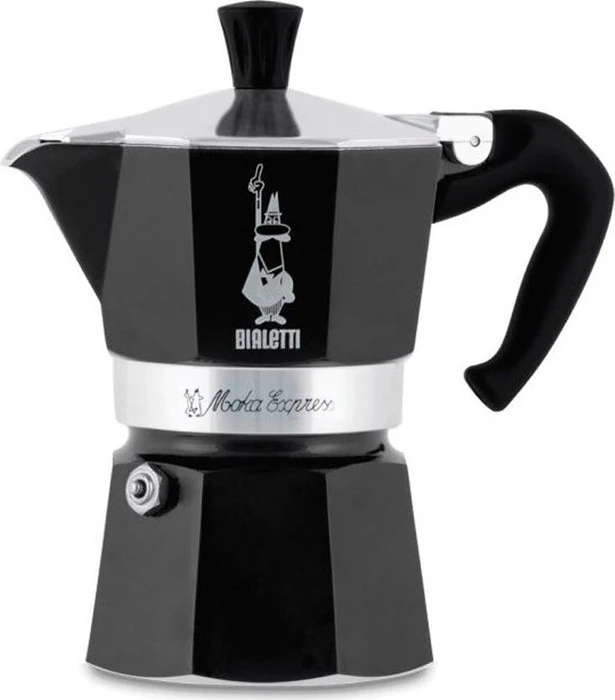 Bialetti Moka Express 1 Tasse Espressokanne schwarz