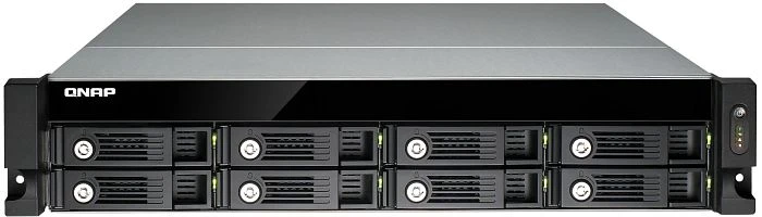 QNAP Turbo Station TS-870U-RP, 4GB RAM, 2x RJ-45 1000Base-T, 2x USB 3.0, 2HE