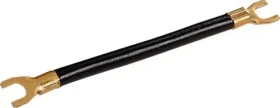 Hager Kabelbrücke NYAF 10mm² 100mm lang Gabel, schwarz