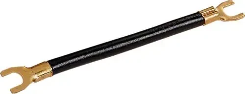 Hager Kabelbrücke NYAF 10mm² 100mm lang Gabel, schwarz