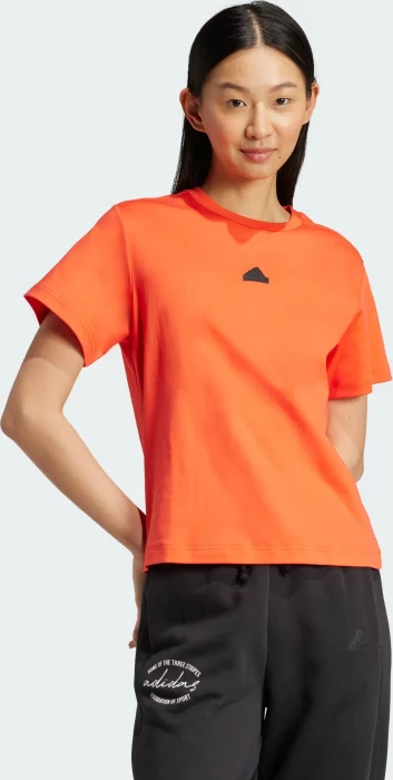 adidas Signature Graphic Print T-Shirt kurzarm bright red (Damen)