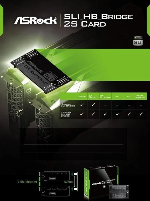 ASRock SLI-HB-Bridge, 60mm