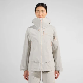 Odlo X-Alp 3L Hardshell Skijacke silver cloud (Damen)
