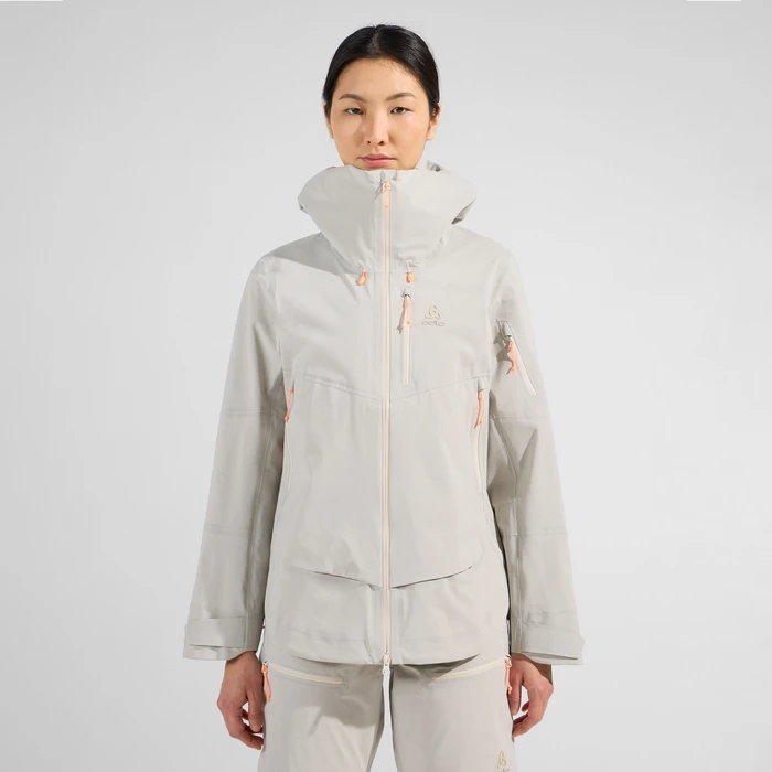 Odlo X-Alp 3L Hardshell Skijacke silver cloud (Damen)