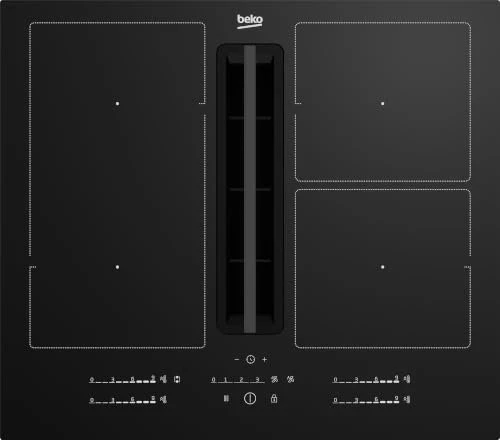 Beko HIXI64700UF Induktionskochfeld mit Kochfeldabzug autark