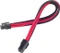 SilverStone PP07-IDE6BR, 6-Pin PCIe Verlängerung 250mm, sleeved schwarz/rot Vorschaubild