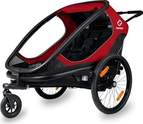 Hamax Outback Twin Fahrradanhänger rot
