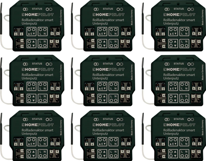 Rademacher HomePilot Rollladenaktor Smart Unterputz, Schaltaktor, 9er-Pack