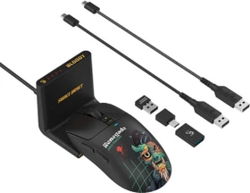 A4Tech Bloody R72 Ultra Duo Wireless Gaming Mouse mit Ladestation, Renegade Midnight, USB (A4TMYS47746)
