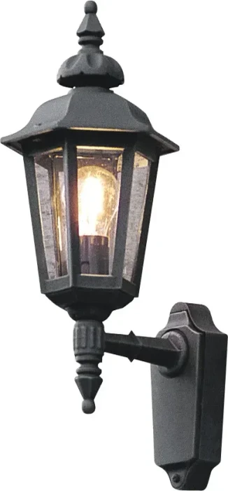 Konstsmide Pallas E27 18cm Wandleuchte 1-flammig schwarz