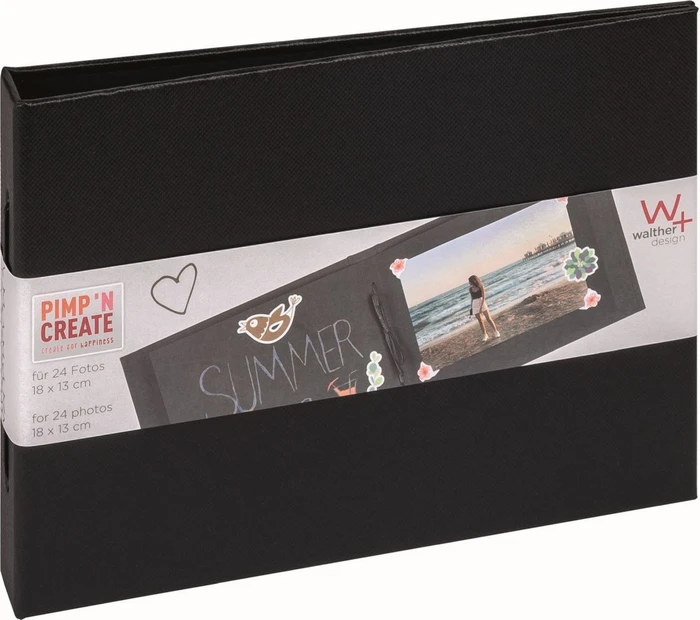 Walther Design Buch Fotoalbum Pimp and Create 15.5x20.5 schwarz