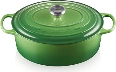 Le Creuset Signature Gusseisen Bräter oval 31cm 6.3l bamboo green