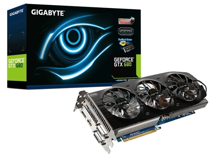 GIGABYTE GeForce GTX 680 OC, 4GB GDDR5, 2x DVI, HDMI, DP