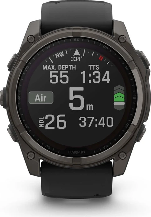 Garmin Fenix 8 51mm Sapphire Solar carbon grey