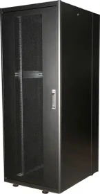 Roline / Secomp Basic 19" Netzwerkschrank 42HE, montiert, Glastür, IP20, RAL 9005, 1000mm tief