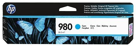 HP 980 86.5 ml Cyan Original Tintenpatrone für Officejet Enterprise Color MFP X585 Flow (D8J07A) Image