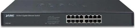 Planet GSW Rackmount Gigabit Switch, 16x RJ-45 (GSW-1601)