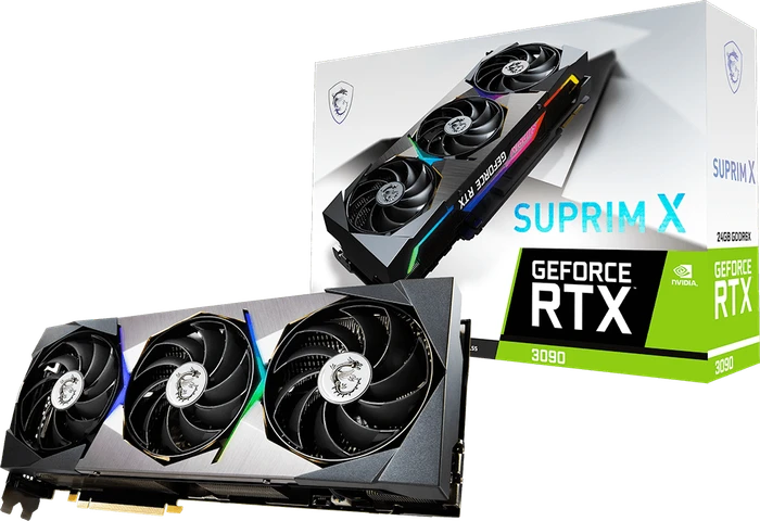 MSI GeForce RTX 3090 Suprim X 24G, 24GB GDDR6X, HDMI, 3x DP