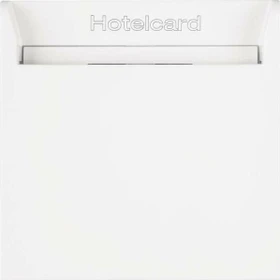 Berker S.1/B.3/B.7 Relais-Schalter mit Zentralstück für Hotelcard, polarweiß glänzend