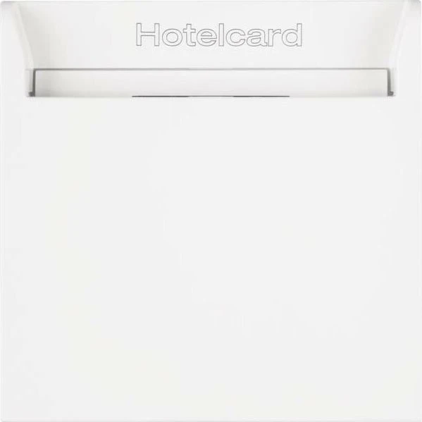 Berker S.1/B.3/B.7 Relais-Schalter mit Zentralstück für Hotelcard, polarweiß glänzend