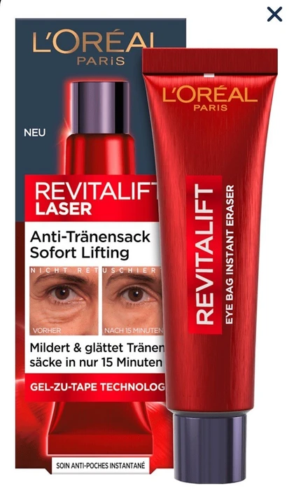 L'Oréal Revitalift Laser Anti-Tränensack Sofort Lifting Gel, 15ml