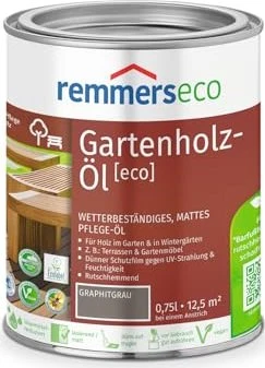 Remmers Gartenholz-Öl eco graphitgrau, 750ml