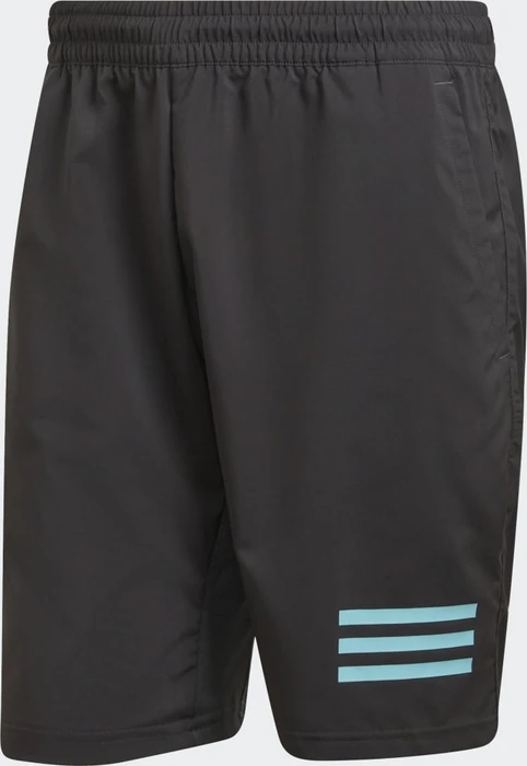 adidas Club 3-Streifen Tennis Hose kurz grey six/pulse aqua (Herren)