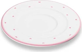 Gmundner Keramik Herzerl Kaffee Unterteller Gourmet 16cm rosa