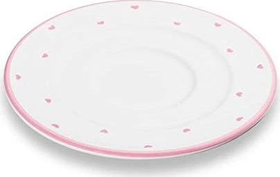 Gmundner Keramik Herzerl Kaffee Unterteller Gourmet 16cm rosa
