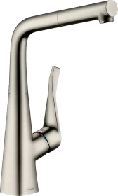 Hansgrohe Metris M71 320 1jet mit Ausziehauslauf edelstahl finish