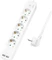 LogiLink Steckdosenleiste mit USB-Ladefunktion, 5-fach, Schalter, 1.5m, weiß Vorschaubild