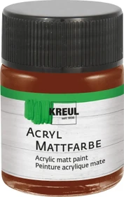 Kreul Acryl Mattfarbe, schokobraun, 50ml