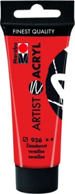 Marabu Artist Acryl Acrylfarbe, zinnoberrot, 22ml