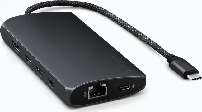 Satechi 8-in-1 Multiport Adapter, Midnight, USB4 [Stecker]