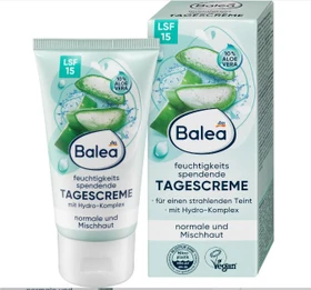 Balea Feuchtigkeitsspendende Tagescreme LSF15, 50ml
