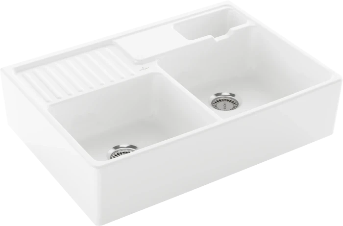 Villeroy & Boch Spülstein Becken rechts weiß alpin