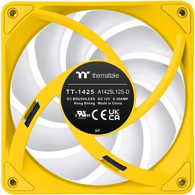 Thermaltake CT120 EX ARGB Sync Reverse Bumblebee, gelb/weiß, 120mm, 3er-Pack