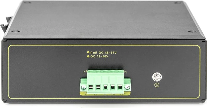 Digitus Professional DN-651 Industrial Railmount Gigabit Switch, 4x RJ-45, 2x SFP, PoE+