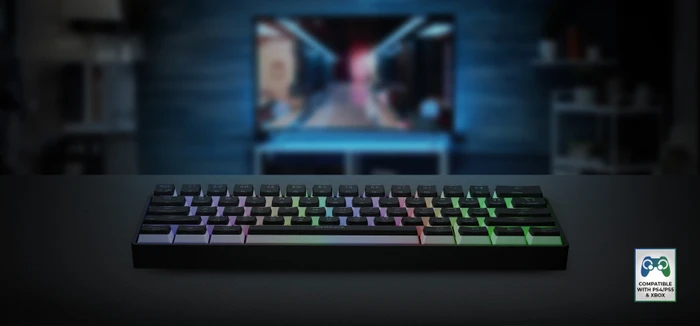 Genesis Thor 660 G2 Wireless, PBT, schwarz, LEDs RGB, Gateron BROWN, USB/Bluetooth, US